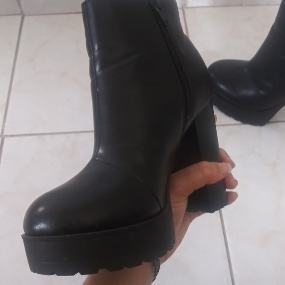 Black Ankle Booties - Picture 2 of 4